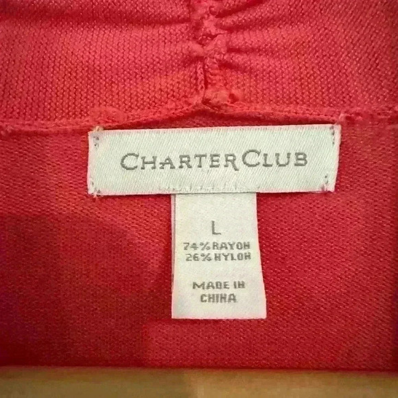 Charter Club Open Cardigan with Buttons on sleeves - Picture 2 of 7